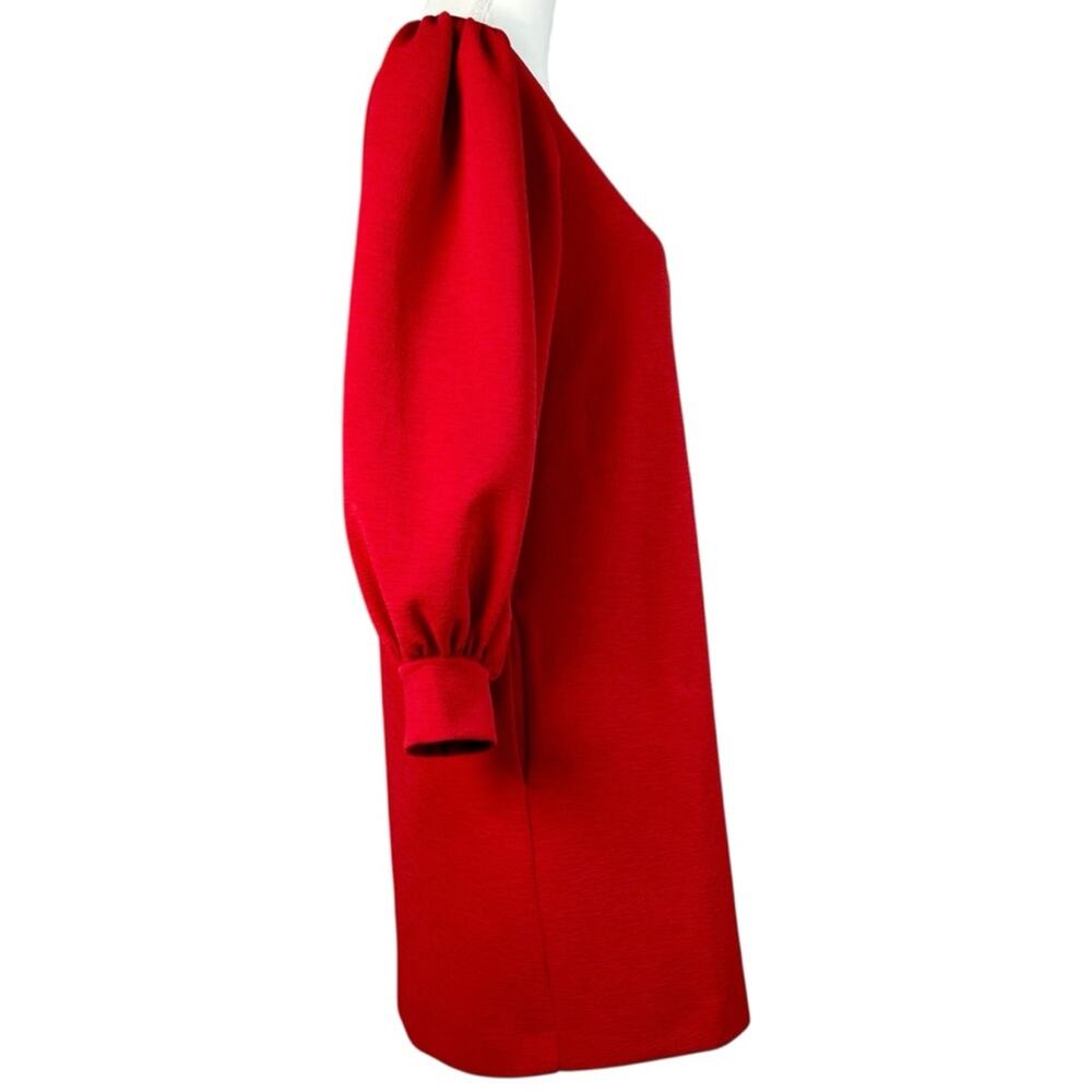 Free Assembly Dress Red Balloon Sleeve Women’s Size XS - Picture 3 of 8